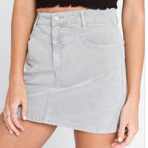rsq cord mini skirt